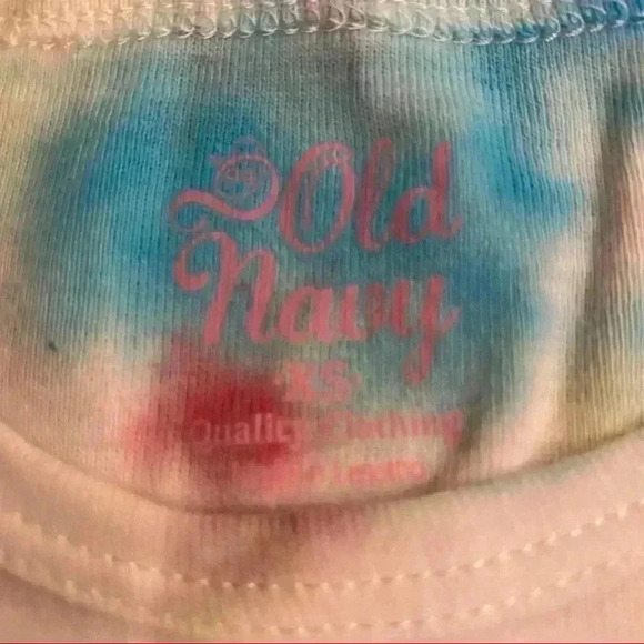 New! Old navy Handmade Puppy tie dyed T-shirt girls XS - Picture 4 of 4